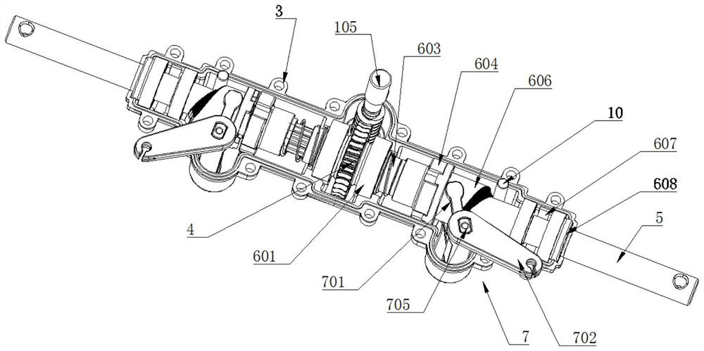 Steerable walking device convenient for tooth disengagement