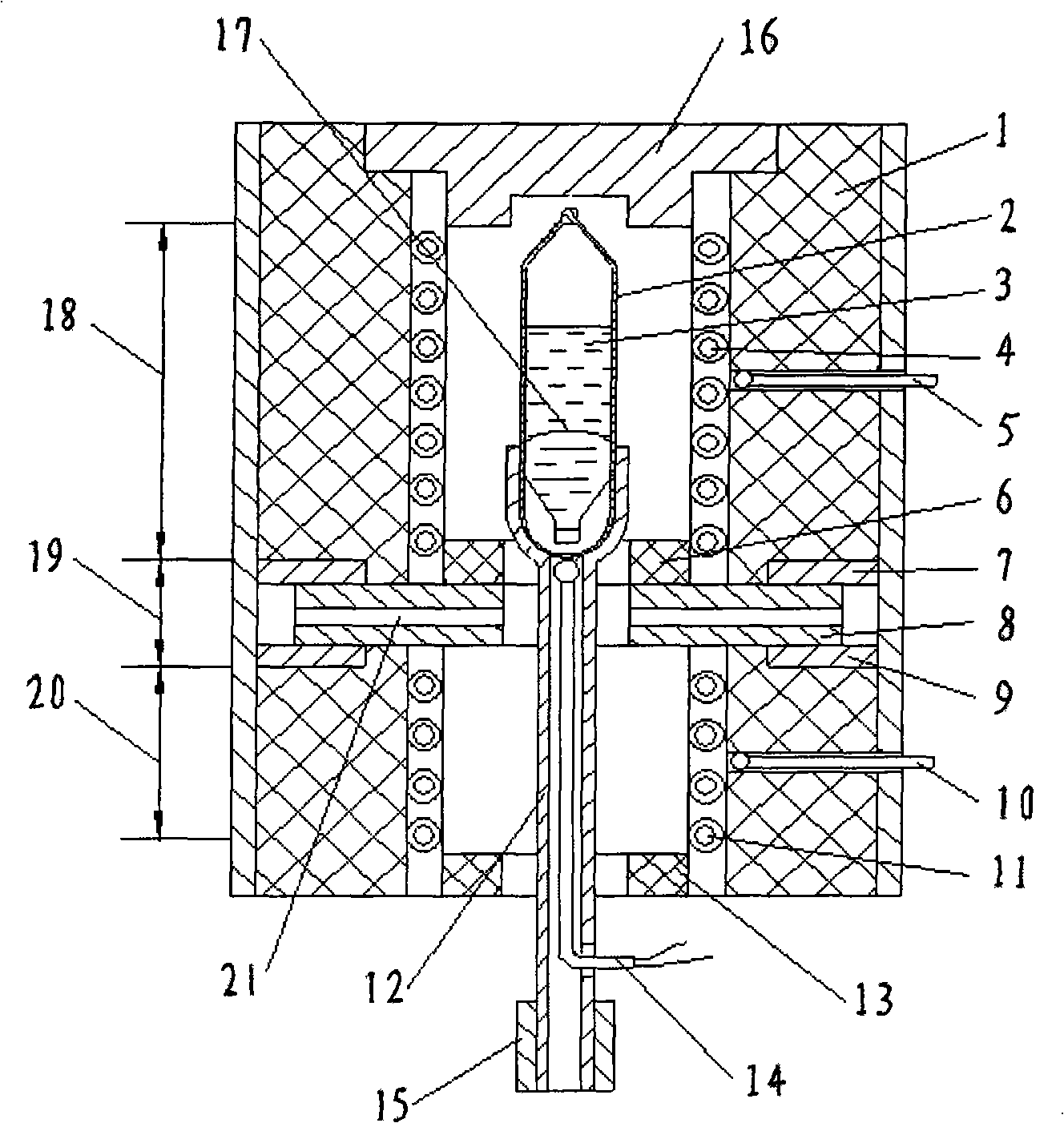 Multicomponent compound infrared crystal growth method