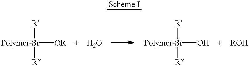 Method to control increase in viscosity during aging of siloxane modified polymers