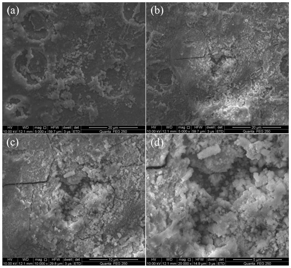 Preparation method of electrodeposited ni-co/sic nanocomposite coating under a kind of three-electrode system