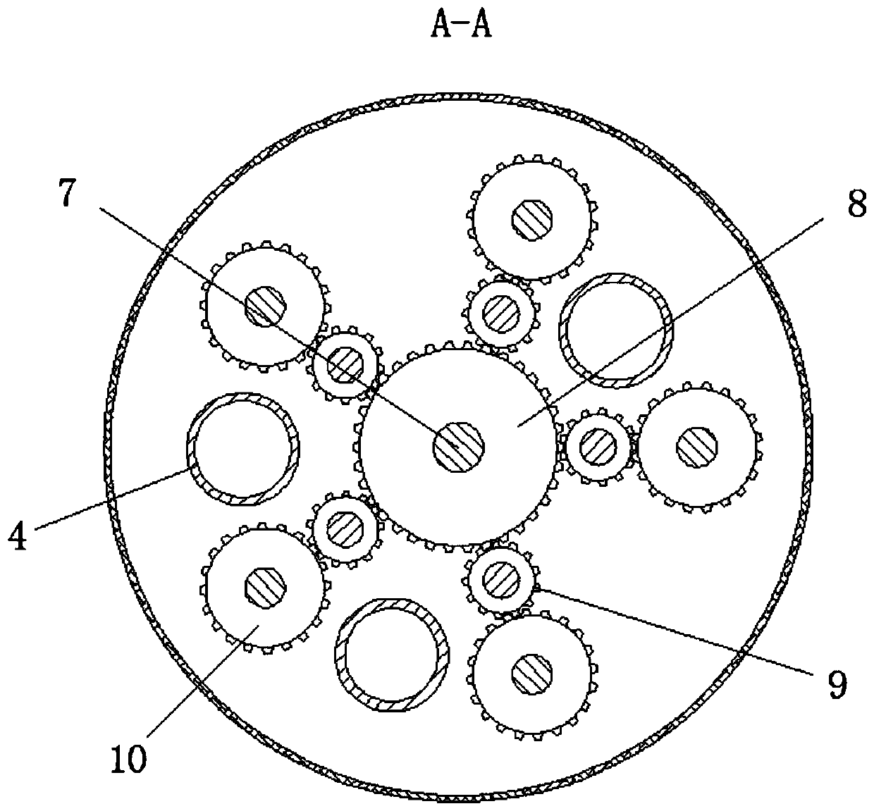 Early-stage dissolving and mixing reaction kettle for artificial fibers