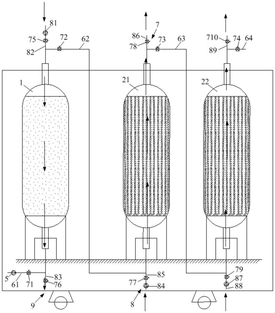 Desulfurized gypsum washing water treatment system, cleaning method and control system