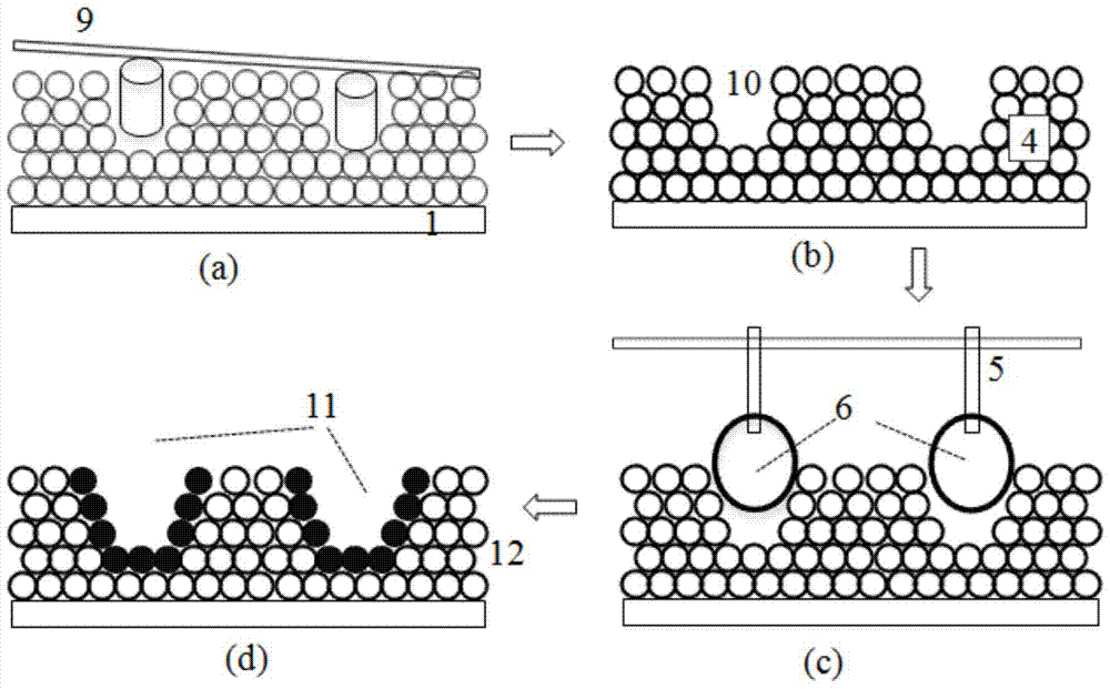 A preparation method of porous heat transfer surface with local controllable hydrophilicity and hydrophobicity