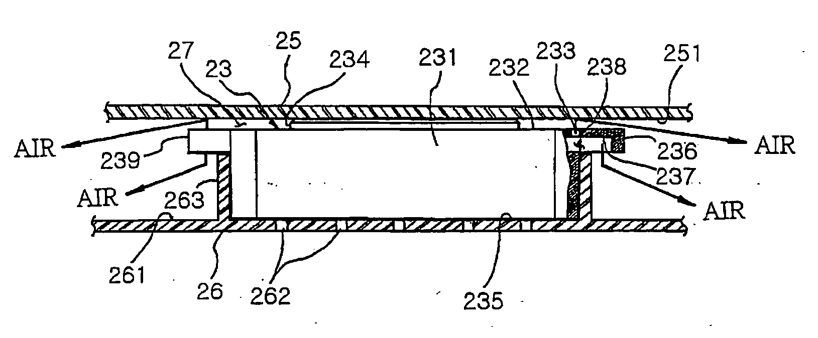 Speaker with auxiliary air hole