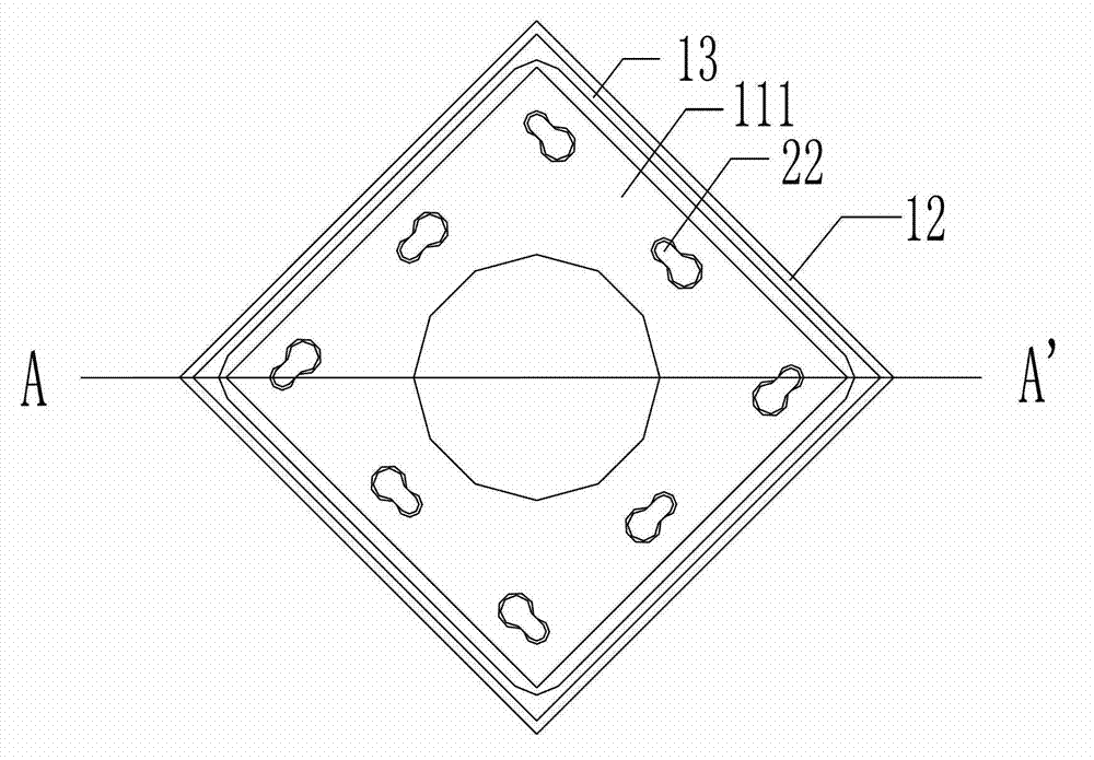 Method for strengthening and repairing pile head of hollow square pile