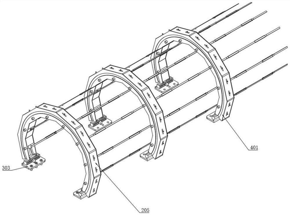 Safety maintenance damping protection system for tunnel