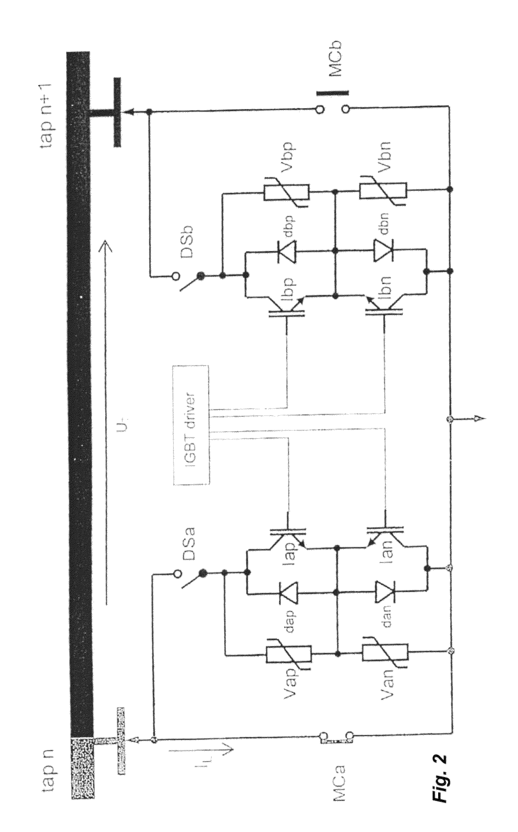 Method for switching without any interruption between winding taps on a tap-changing transformer