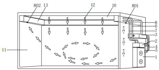 Intelligent fresh air integrated ceiling