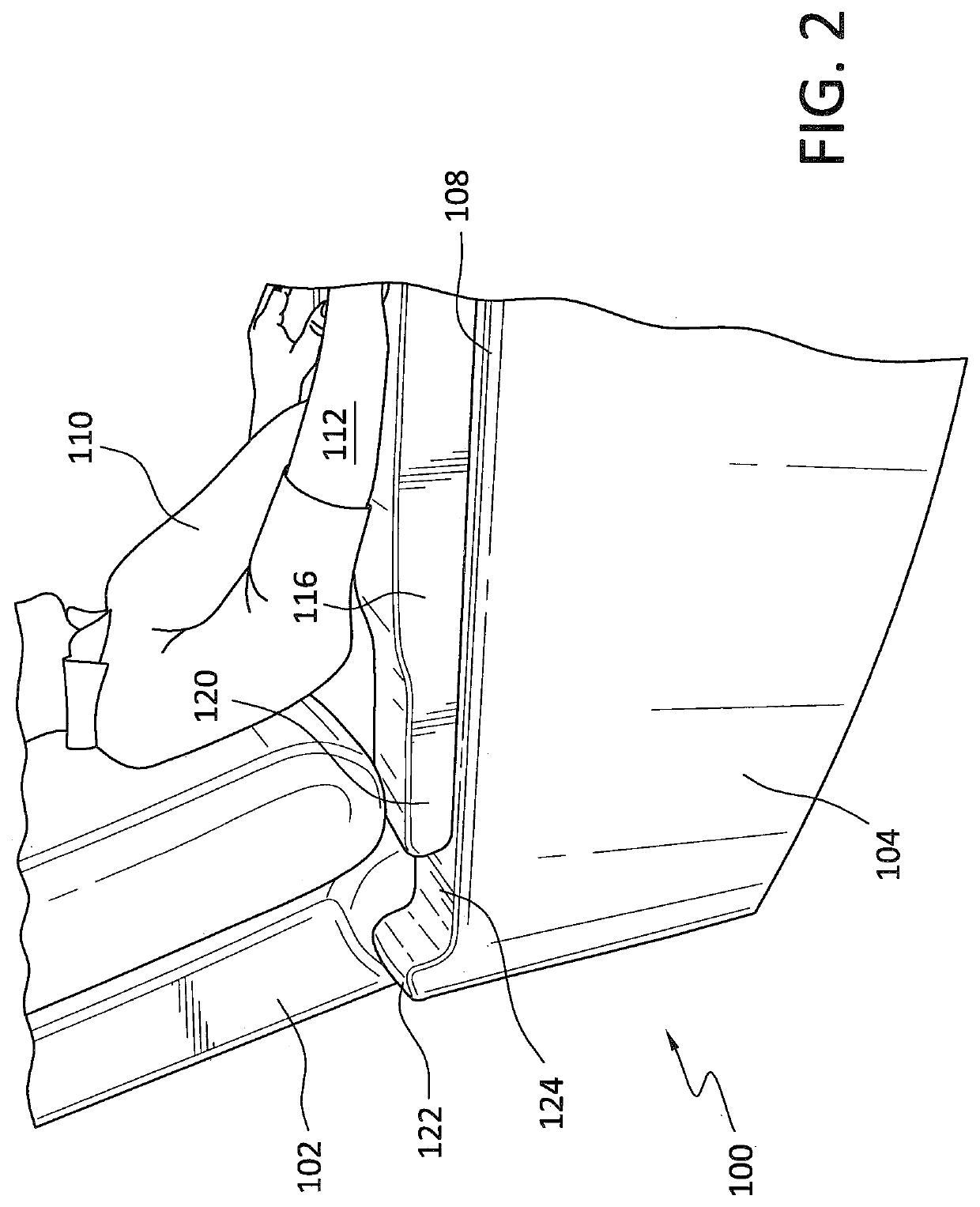 Upper sliding arm portion of a lounger chair, and a motorized mechanism for moving the upper sliding arm portion forwardly so as to cover a storage receptacle defined within a lower fixed arm portion of the chair, and for moving the upper sliding arm portion rearwardly so as to uncover the storage receptacle