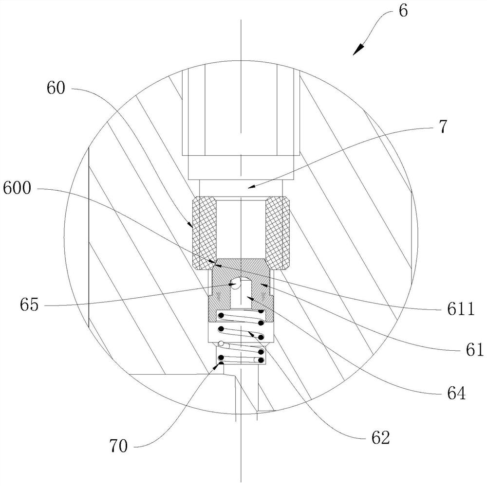 Water outlet and air outlet switching mechanism of main shaft