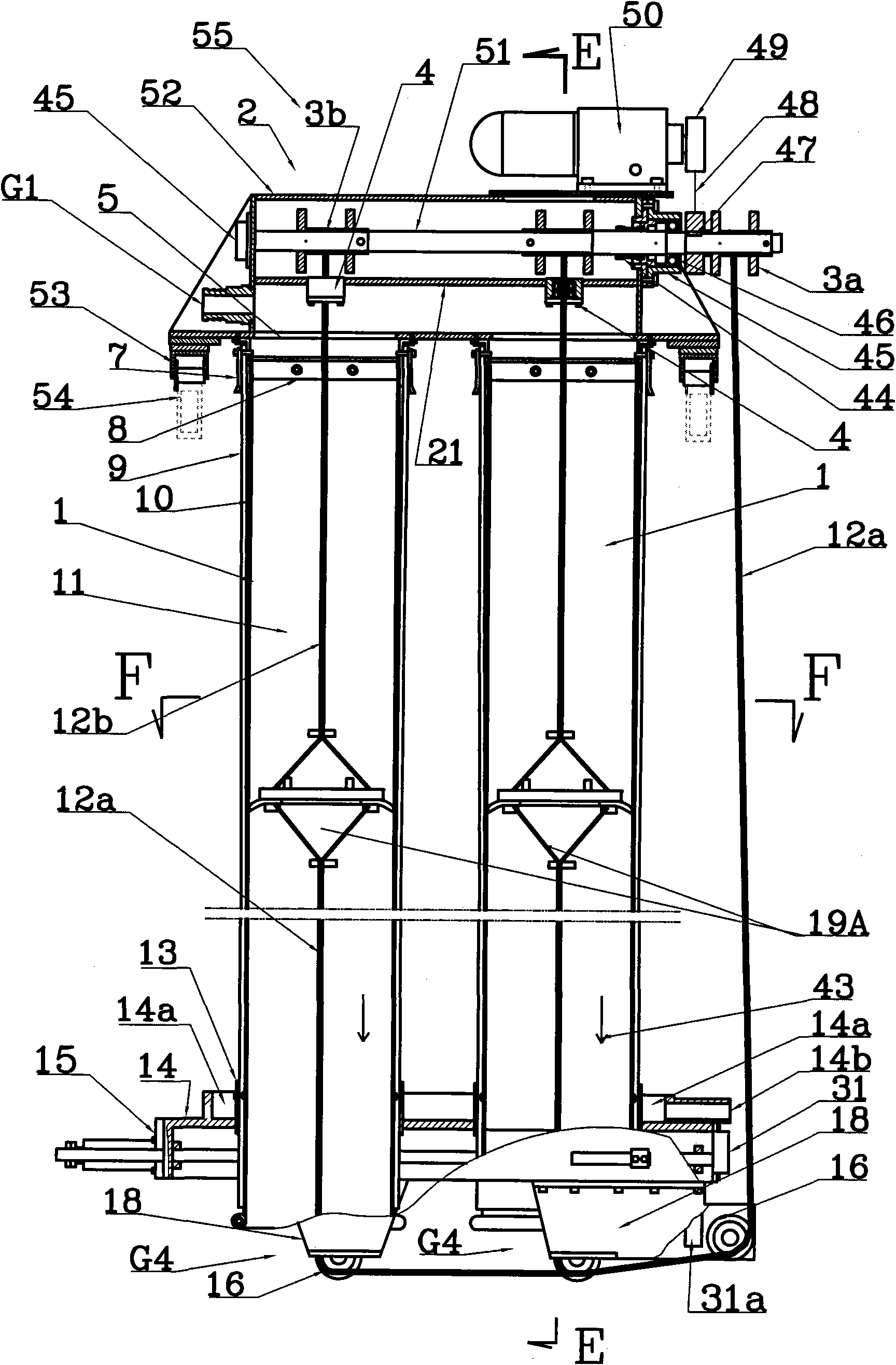 High-pressure compressing solid-liquid separation device of flexible pipe