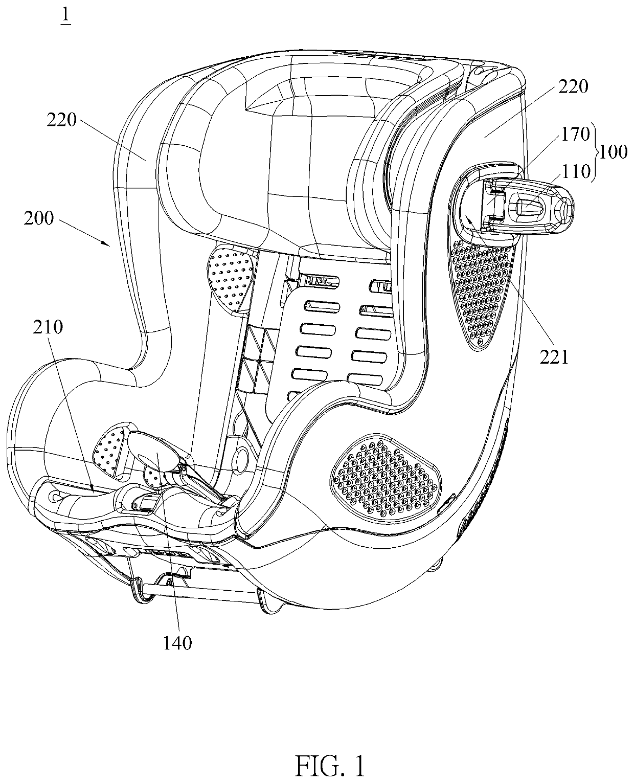 Lateral protecting mechanism and child restraint system therewith