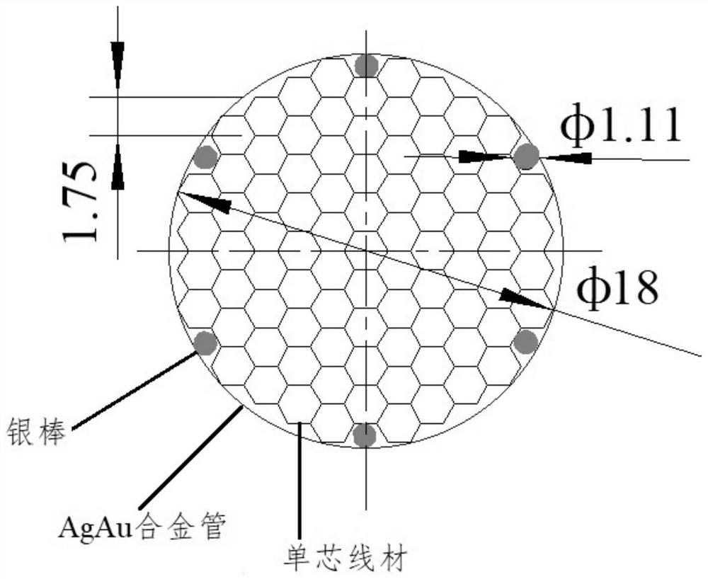 Preparation method of Bi-2223/AgAu superconducting tape with high current-carrying capacity and low thermal conductivity