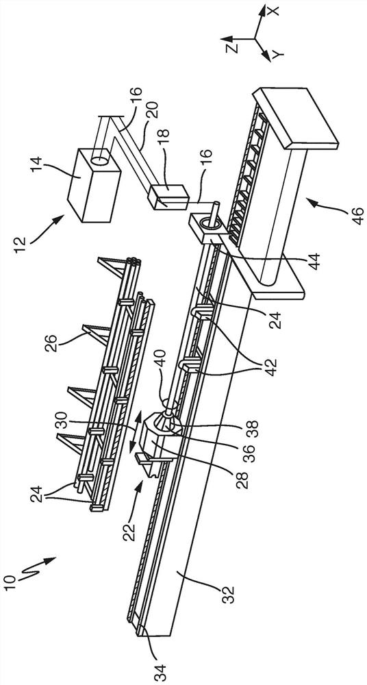 Device for introducing a release agent into a hollow workpiece