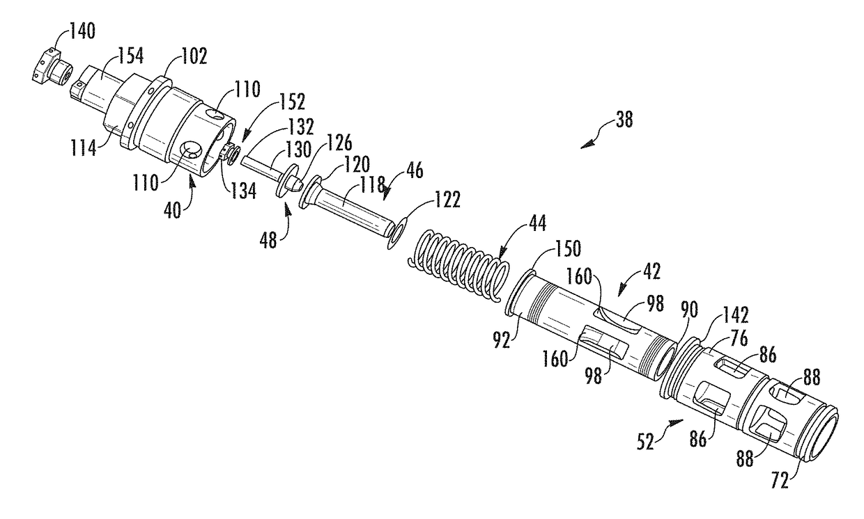 Pressure regulating valve with flow Anti-rotation