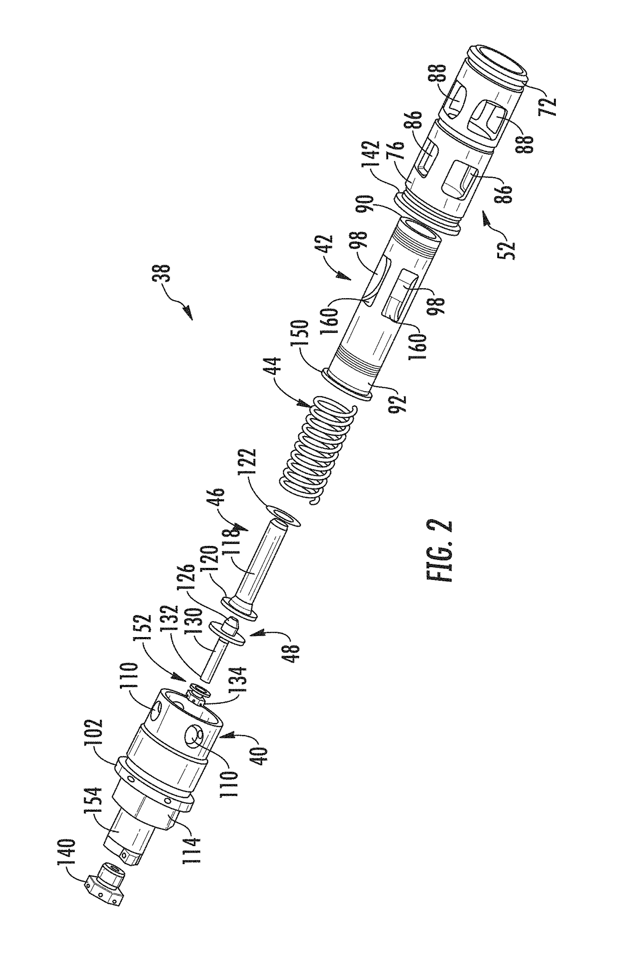 Pressure regulating valve with flow Anti-rotation