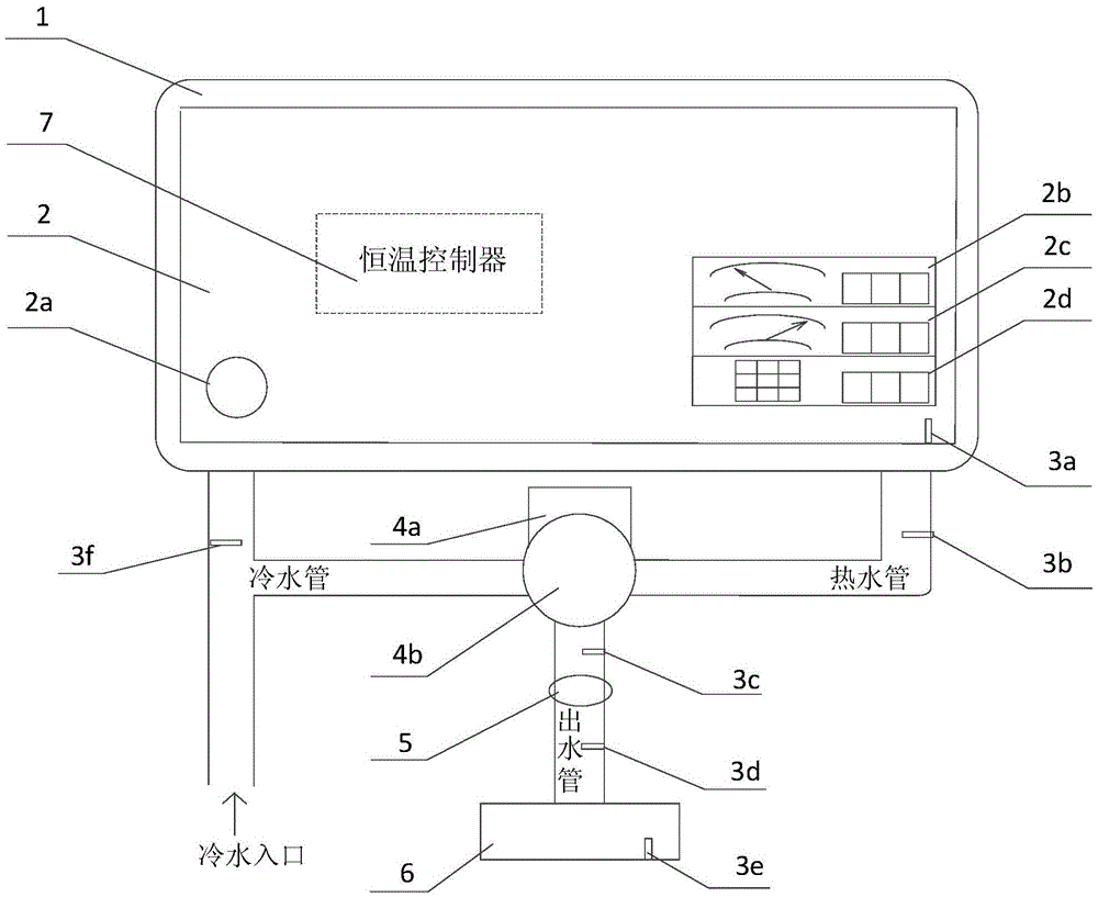 A constant temperature bathing system