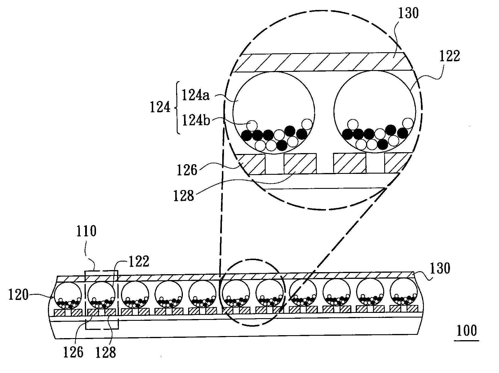 Electrophoresis type display device and display method thereof