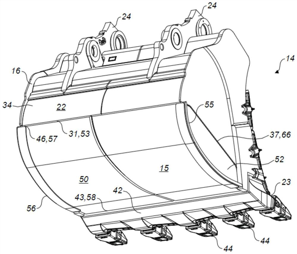 Replaceable basket for bucket of machine