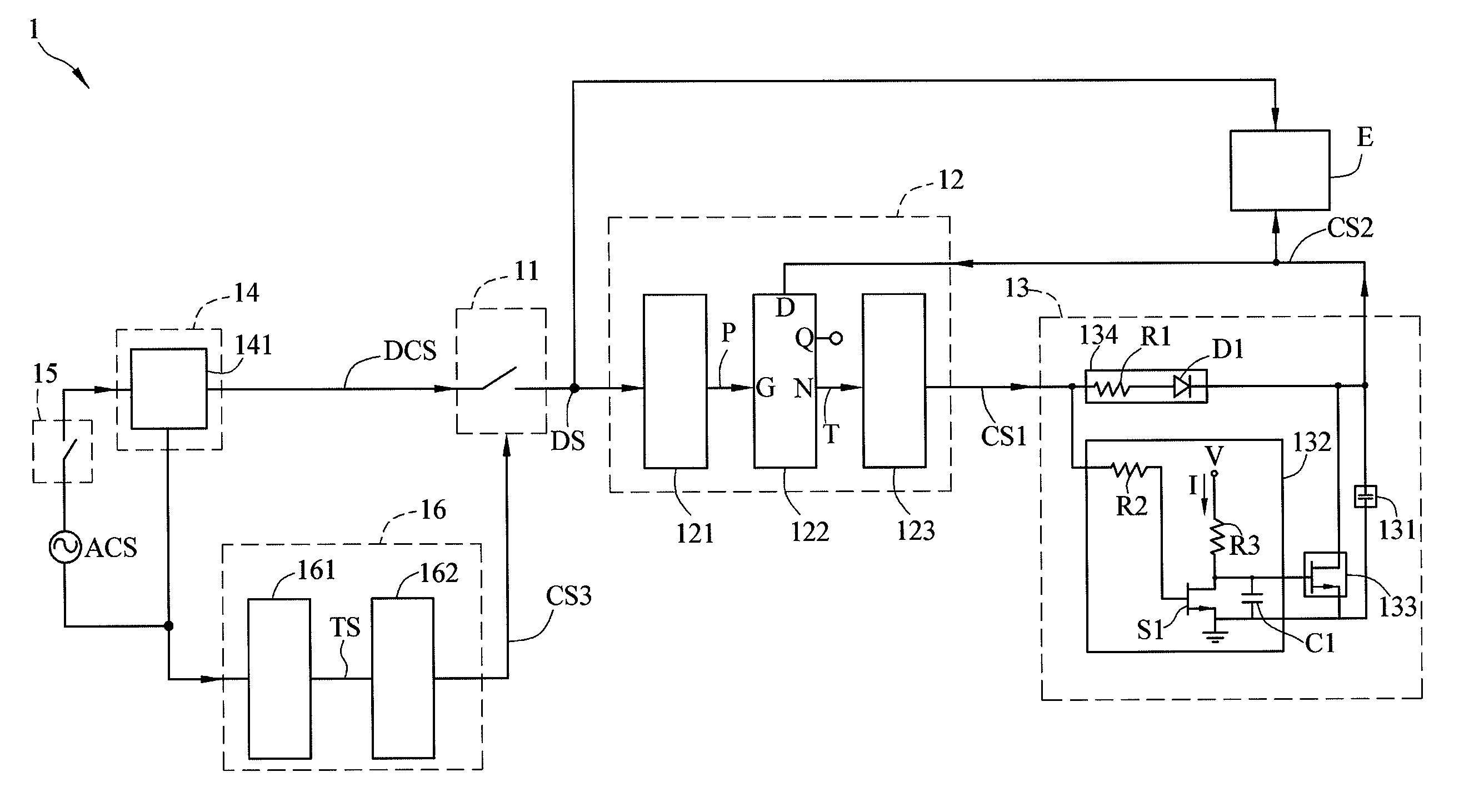 Control circuit of cycling switch and control method thereof