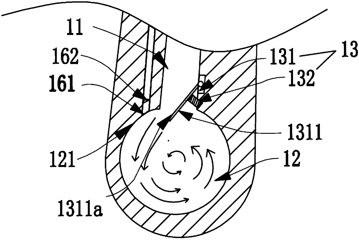 Spray washing device with rotatable water discharge and toilet using same