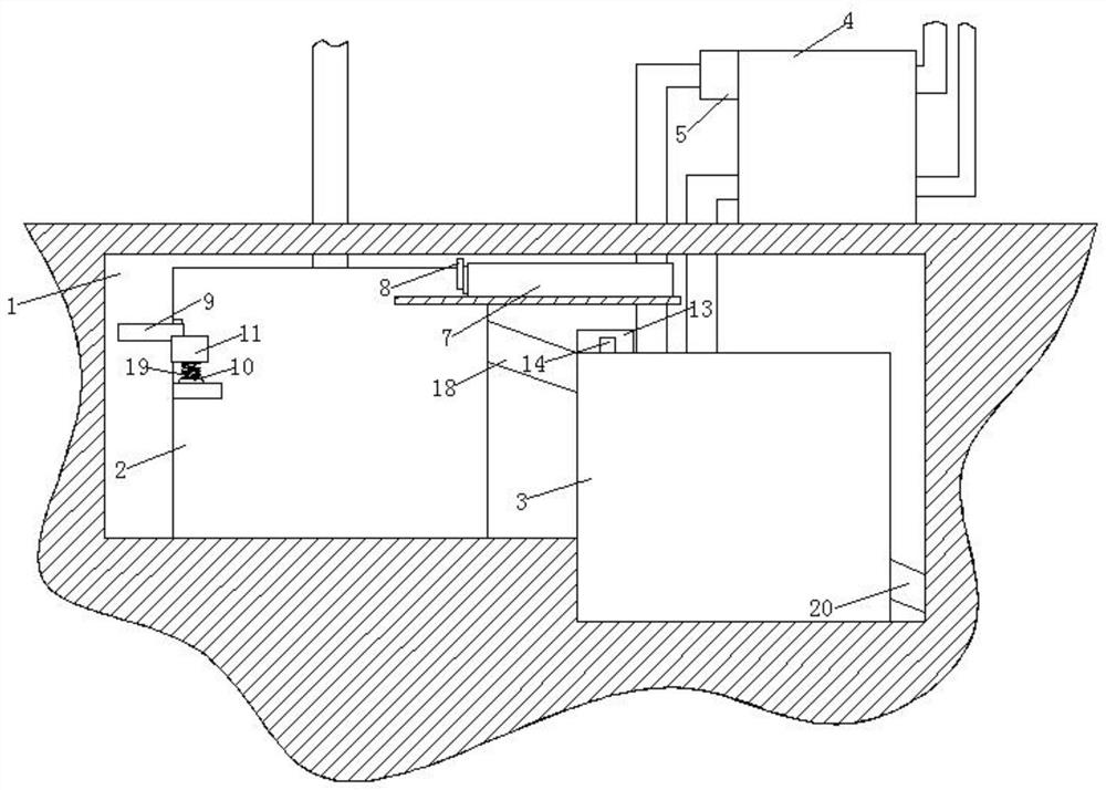 Sewage source heat pump system using waste water