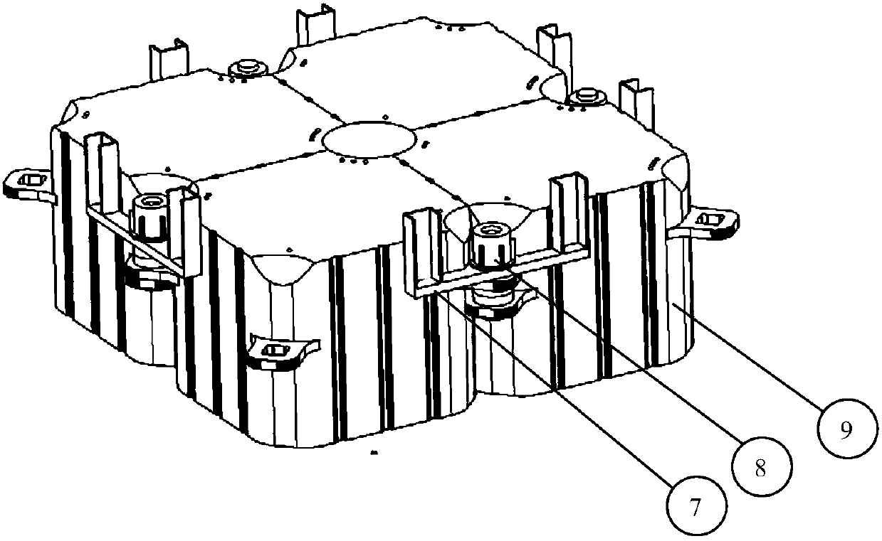 Wave suppression type water maintenance platform for seaplane