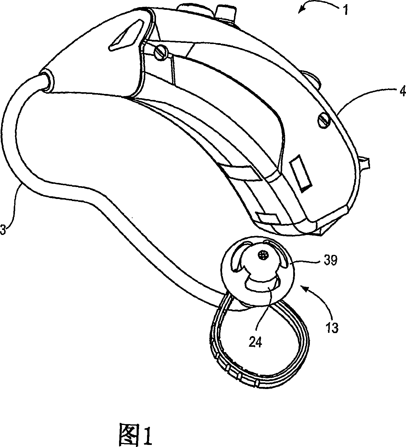 Hearing aid and an ear piece for a hearing aid