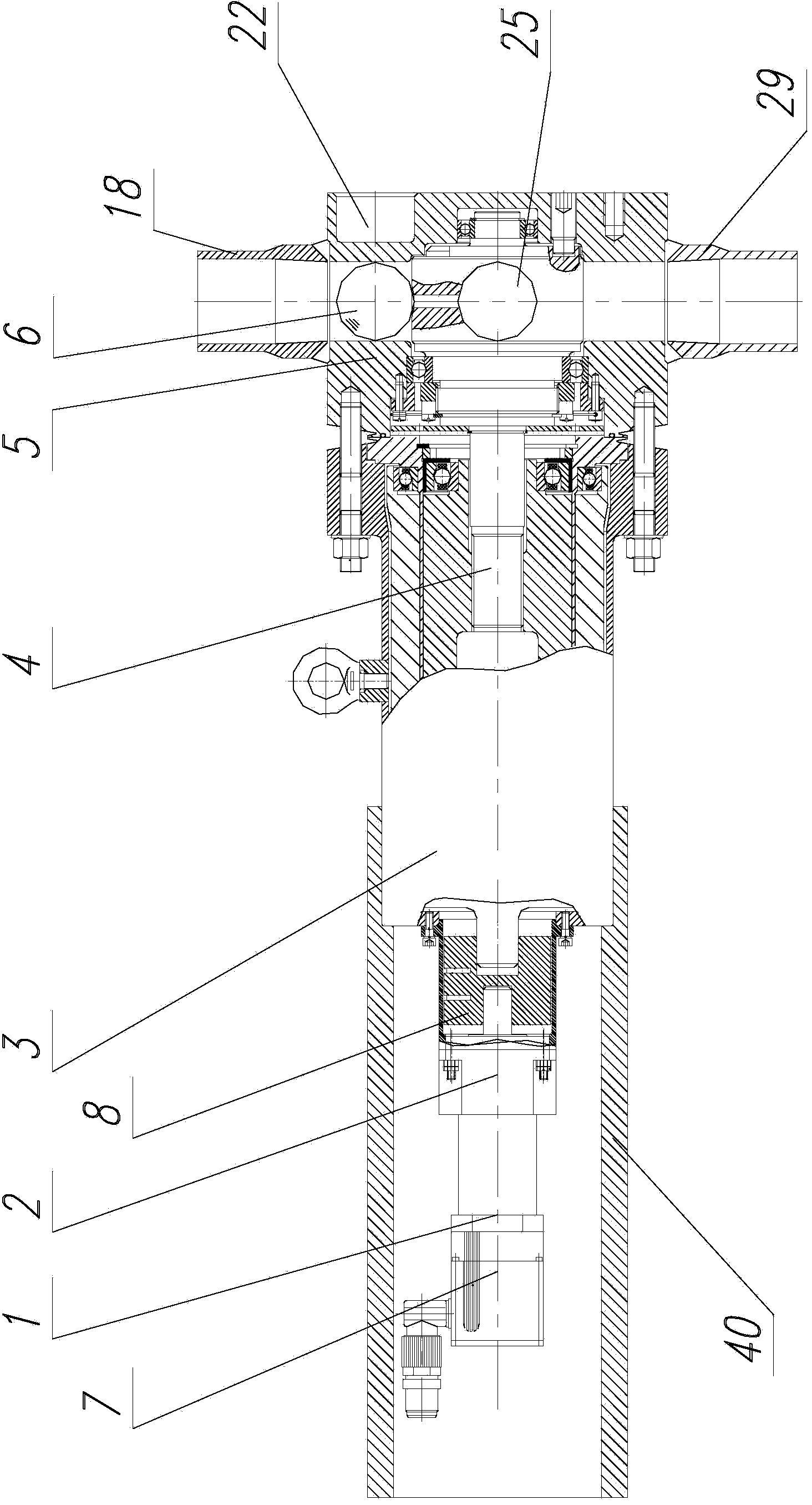 Burnup measuring and positioning device applied to high-temperature gas cooled reactor