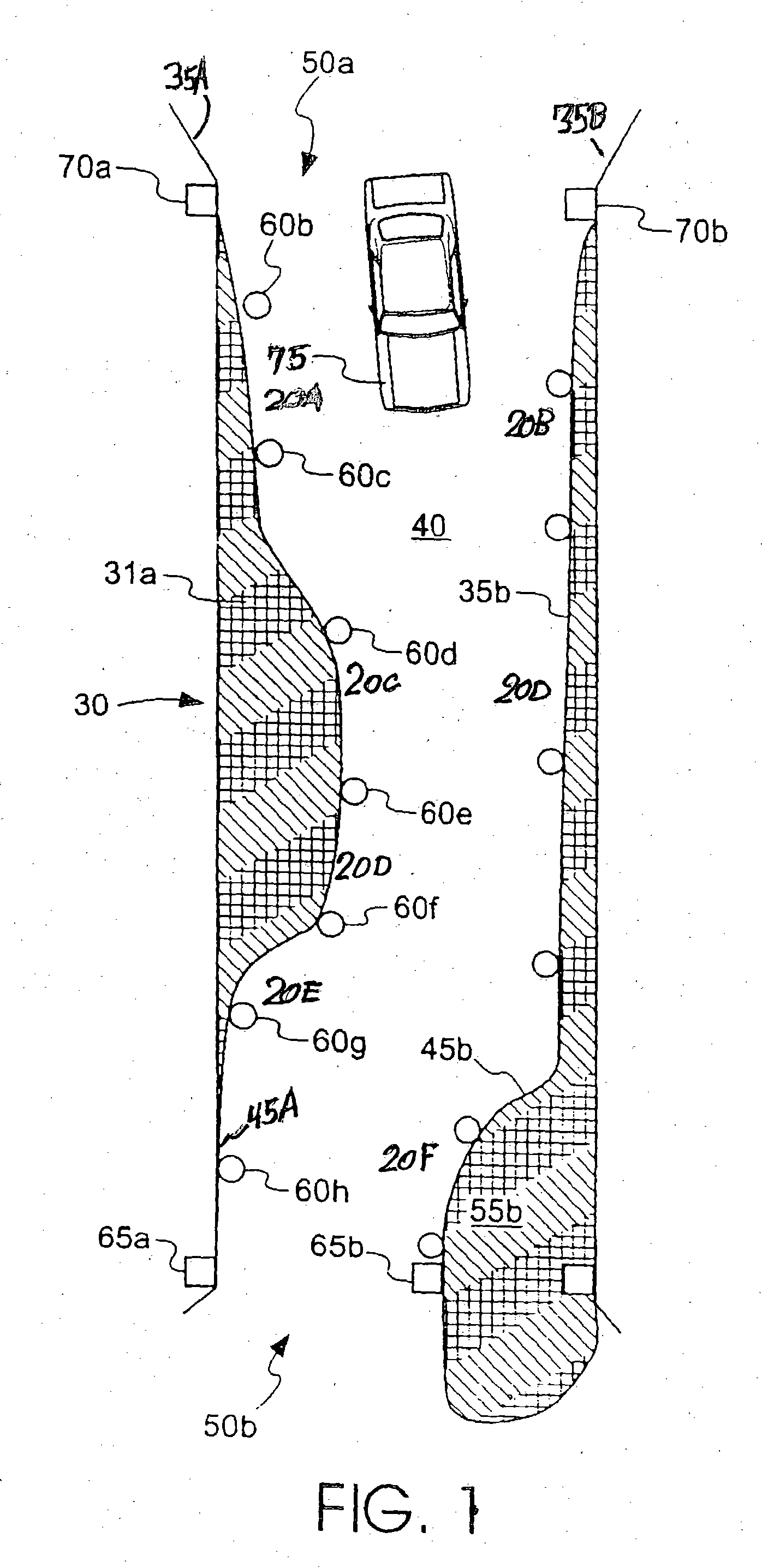 Amusement area devoted and structured for skilled maneuvering of a vehicle