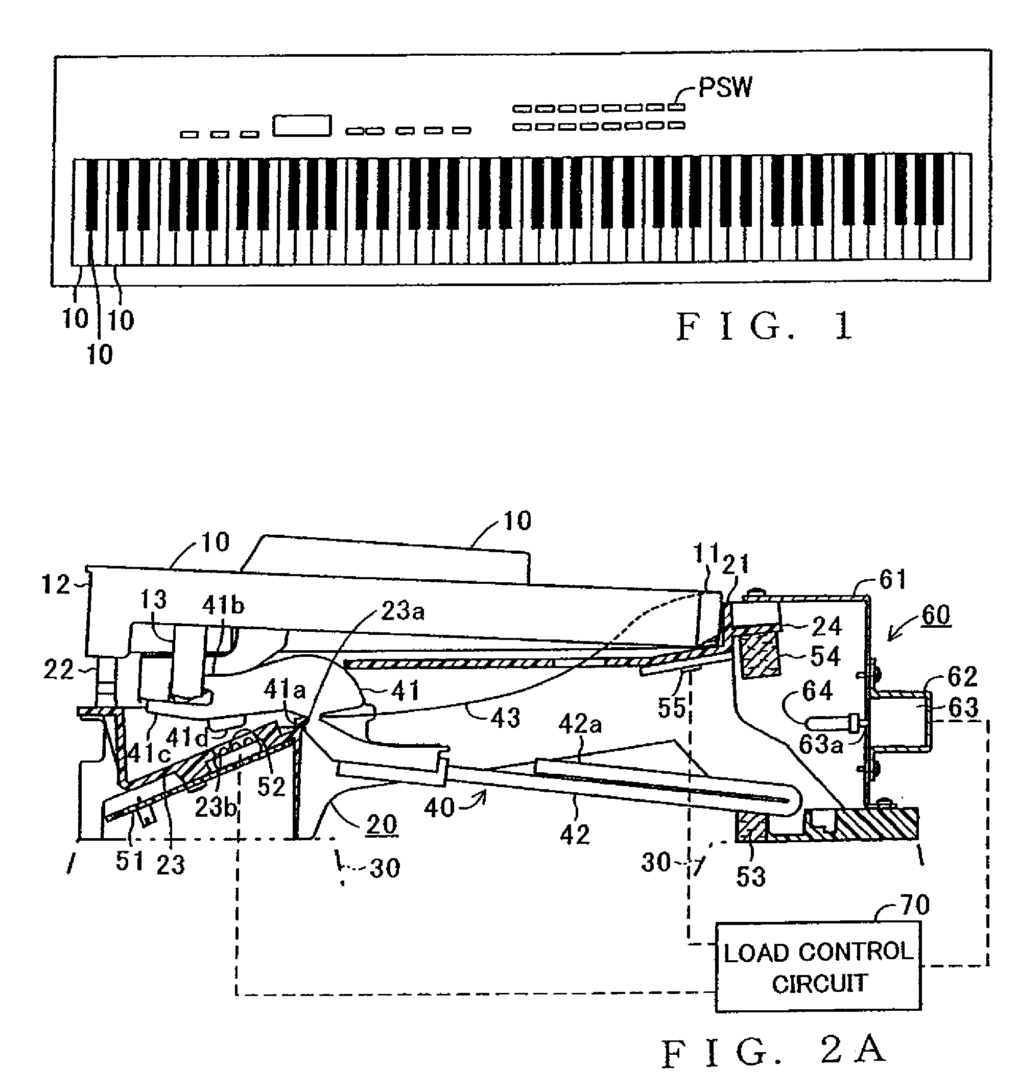 Electronic Musical Instrument Keyboard Apparatus