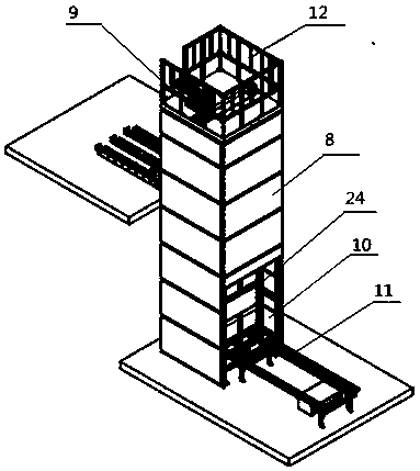 Storage-type full-automatic feeding and charging conveying system