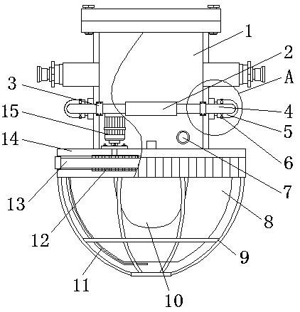 A mine explosion-proof searchlight