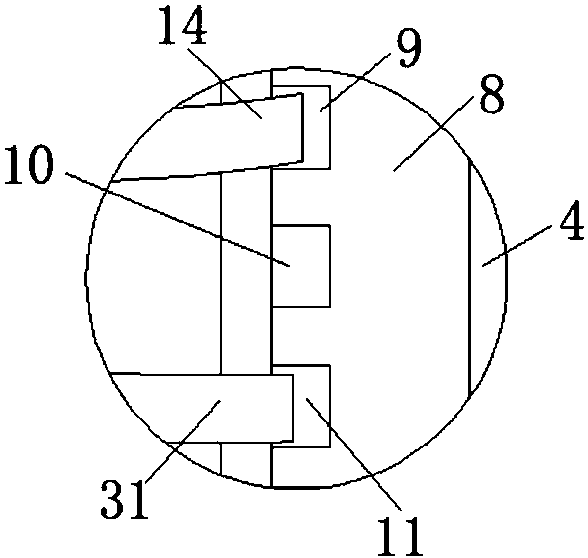 Laser passive distributed type active safety protection system for oil storage tank