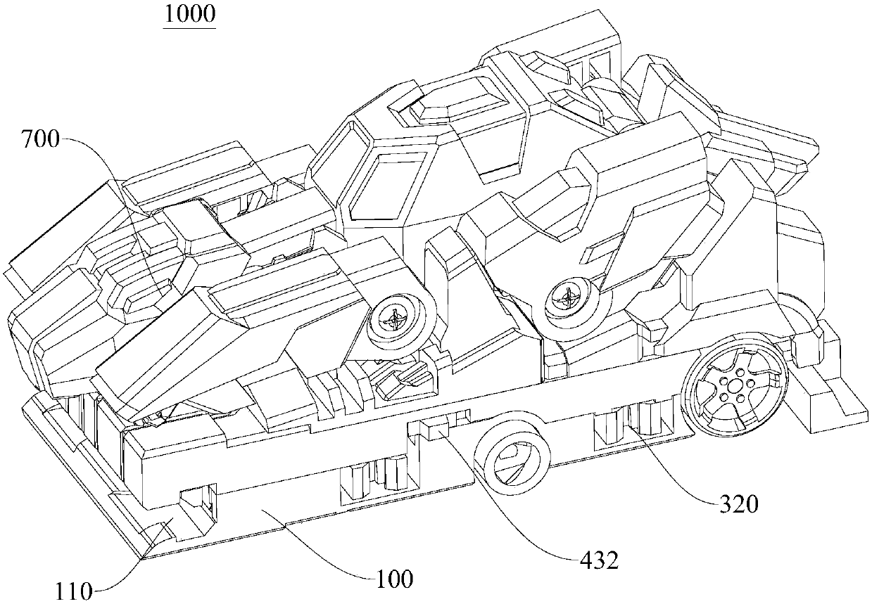 Monomer clamping and sucking car and split car