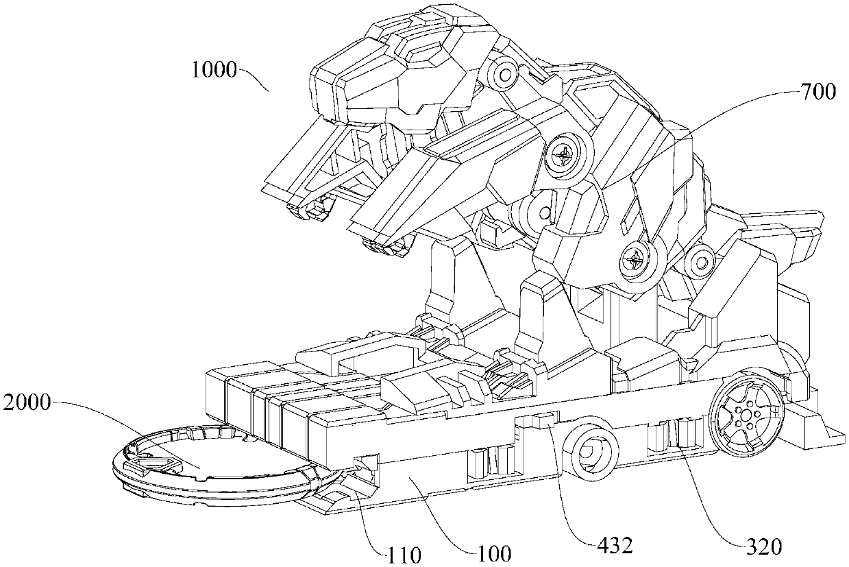 Monomer clamping and sucking car and split car