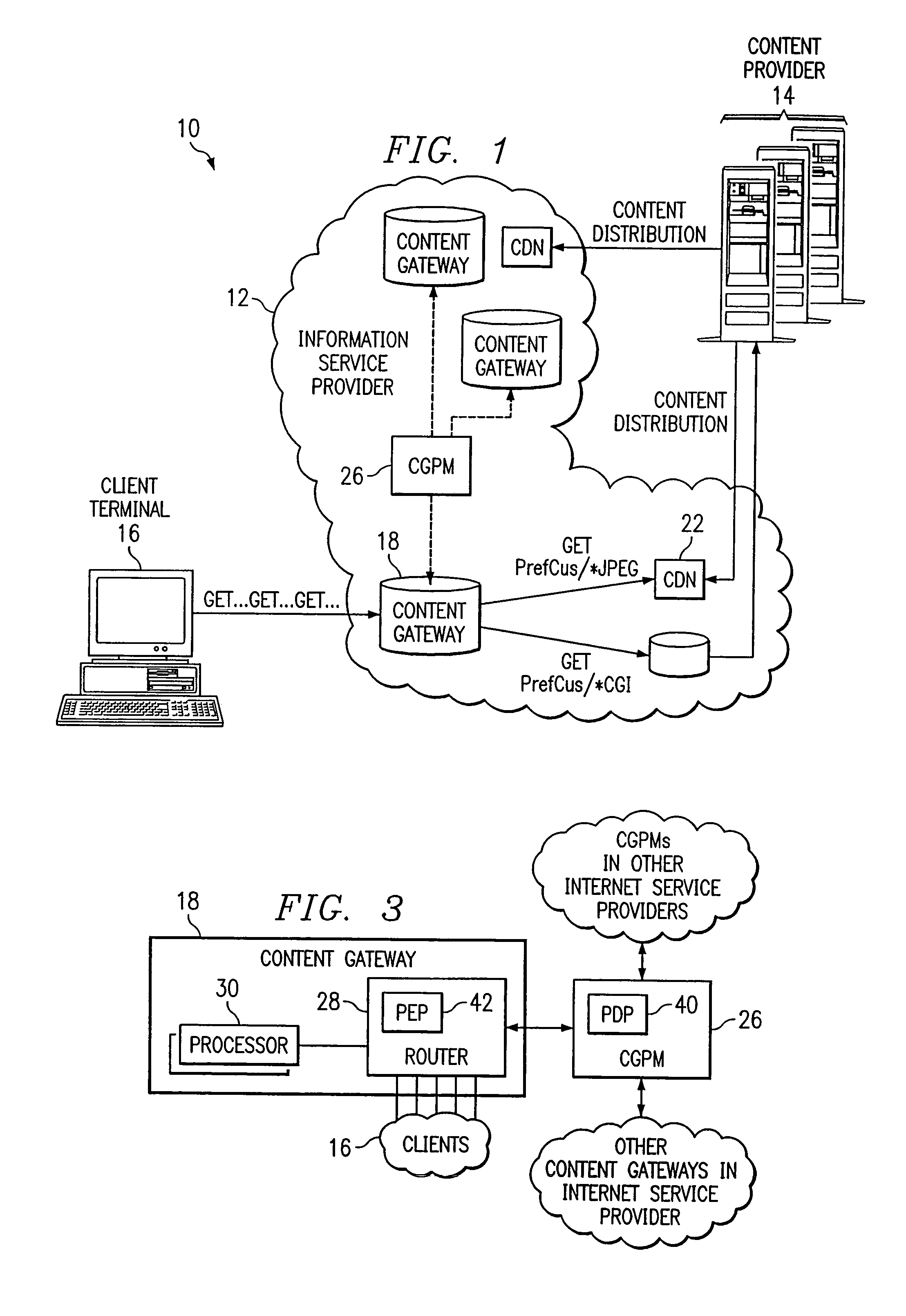 System and method for processing a request for information in a network