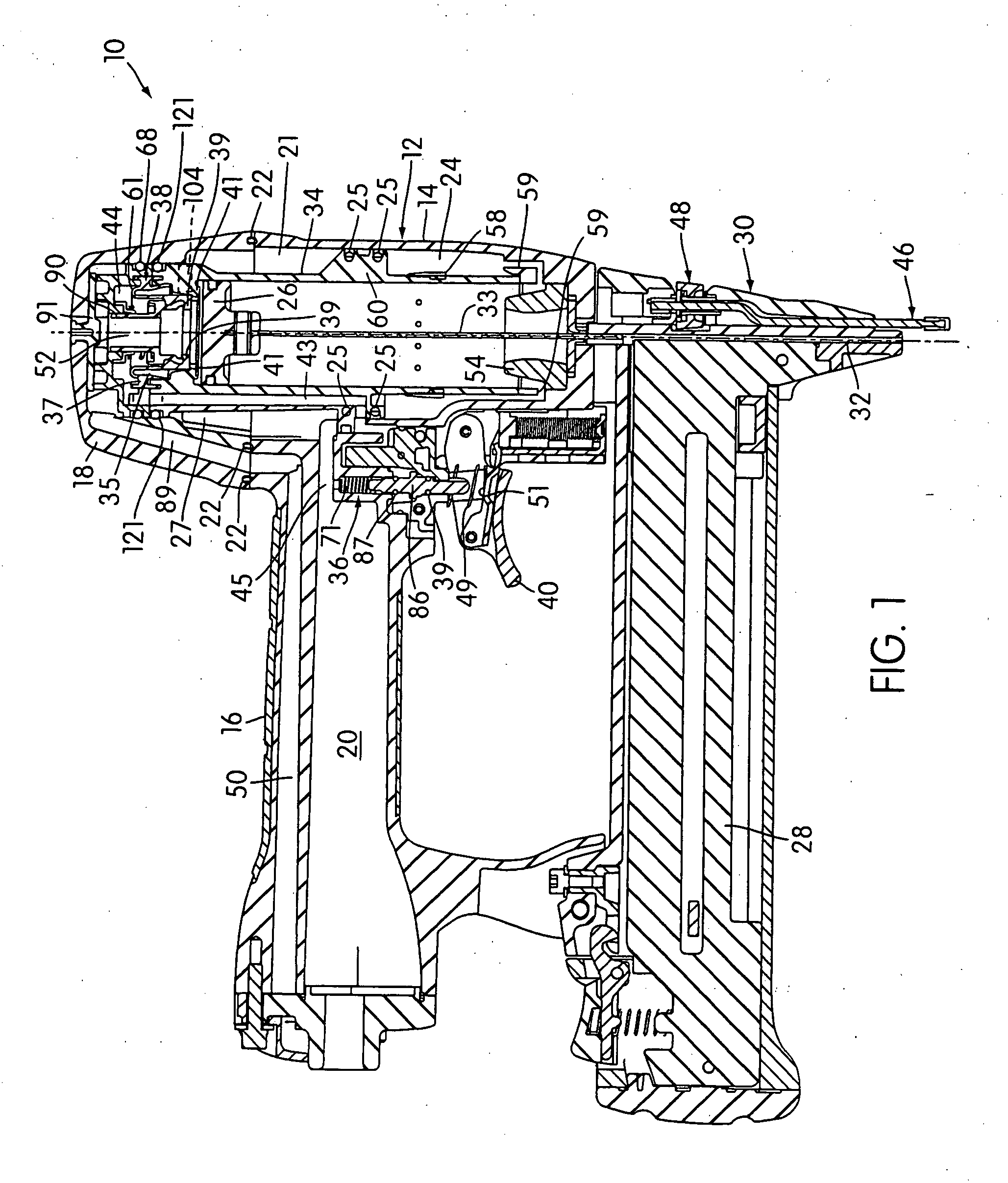 Pneumatic tool with as-cast air signal passage