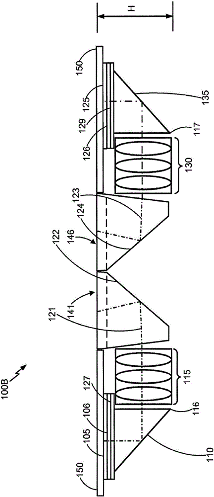 Folded optic array camera using refractive prisms