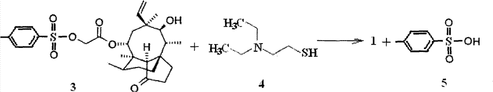 A kind of purification method of tiamulin reaction liquid in industrial production