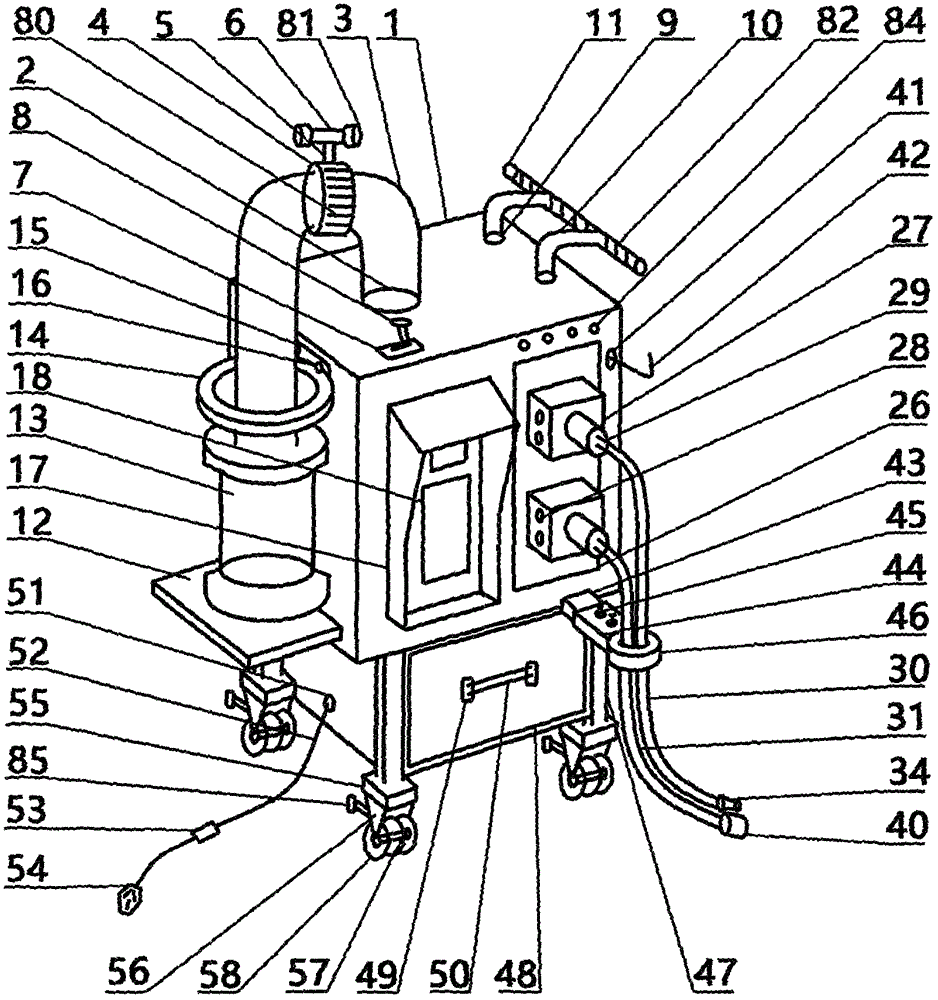 Pediatric negative-pressure gastric lavage device for pediatrician