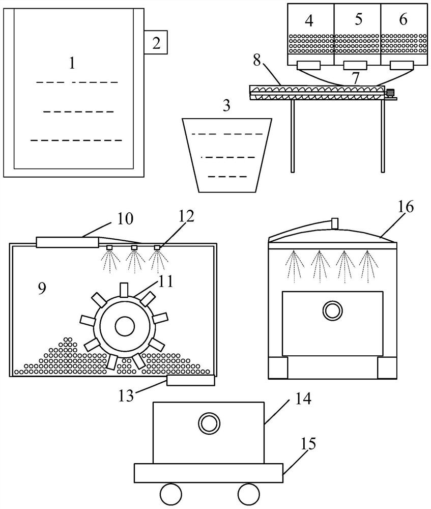 Online tempering device and method for slag tapping and cooling process of molten steel slag