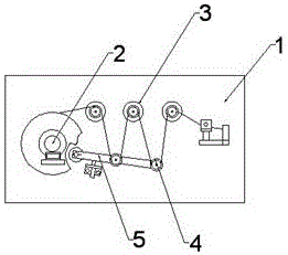 Deviation rectification and film feeding mechanism for vacuum coating equipment