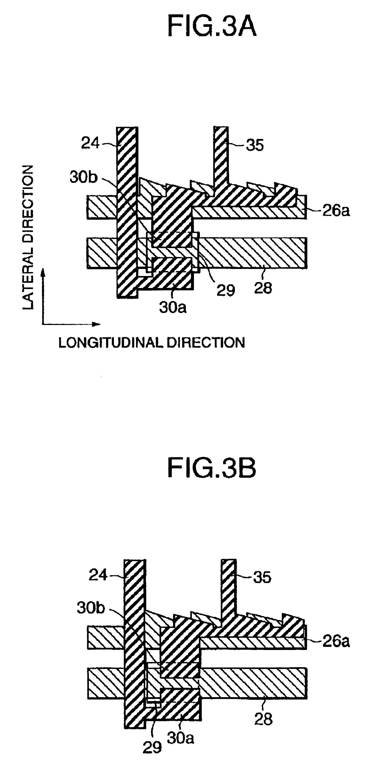Active matrix type liquid crystal display device having particular positioning reference pattern and fabrication method thereof