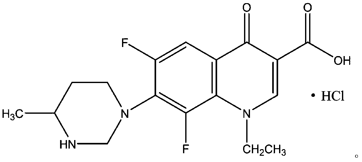 A kind of lomefloxacin hydrochloride eye drops and preparation process thereof