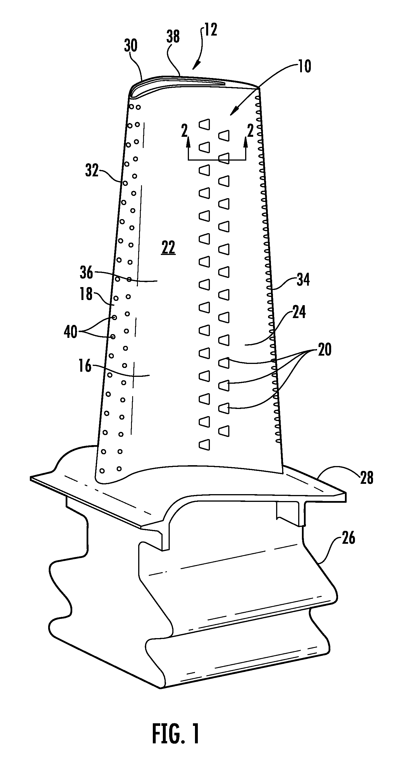 Turbine Airfoil Cooling System with Diffusion Film Cooling Hole