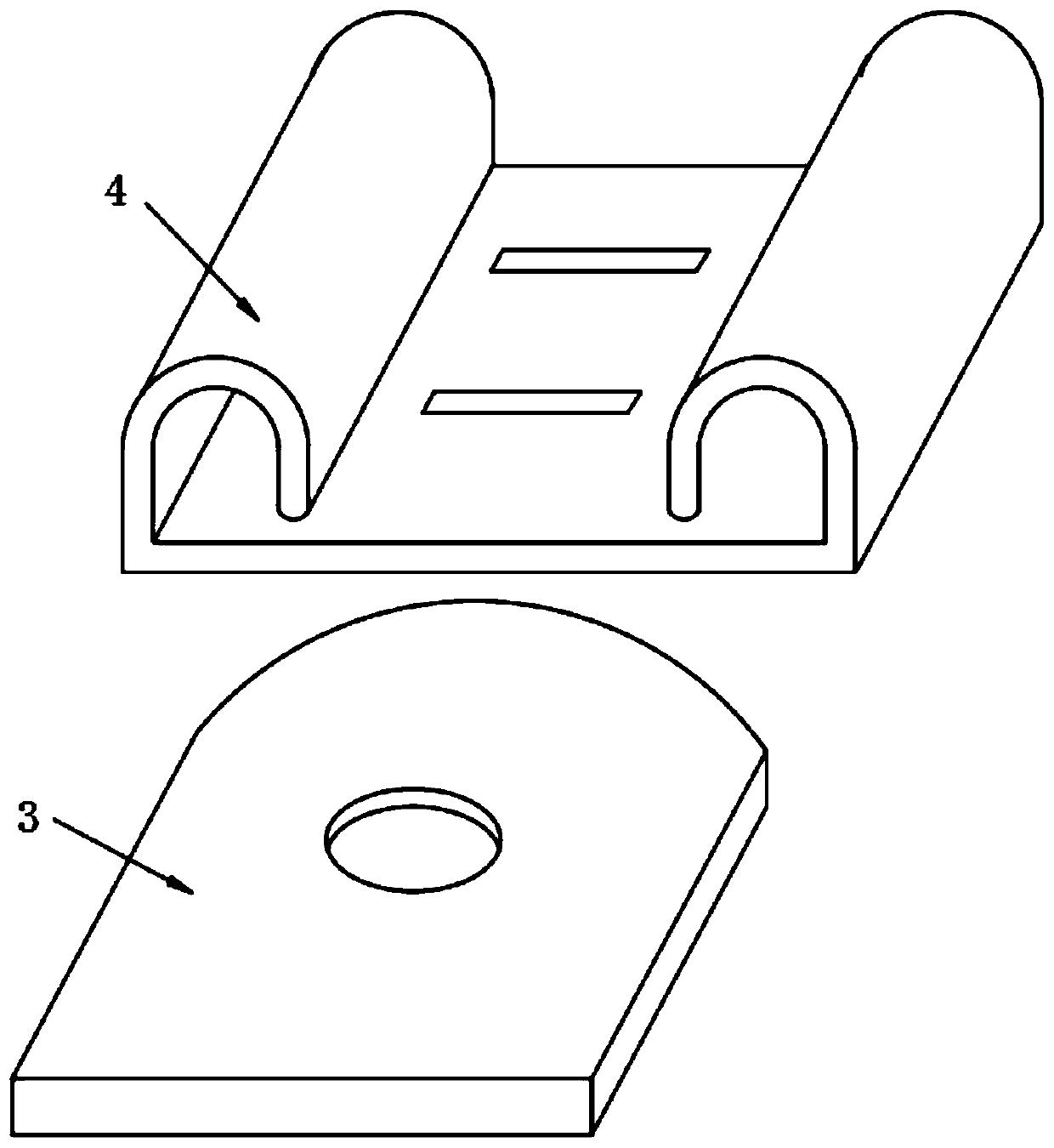 Rapid cable wiring device for electric power overhaul