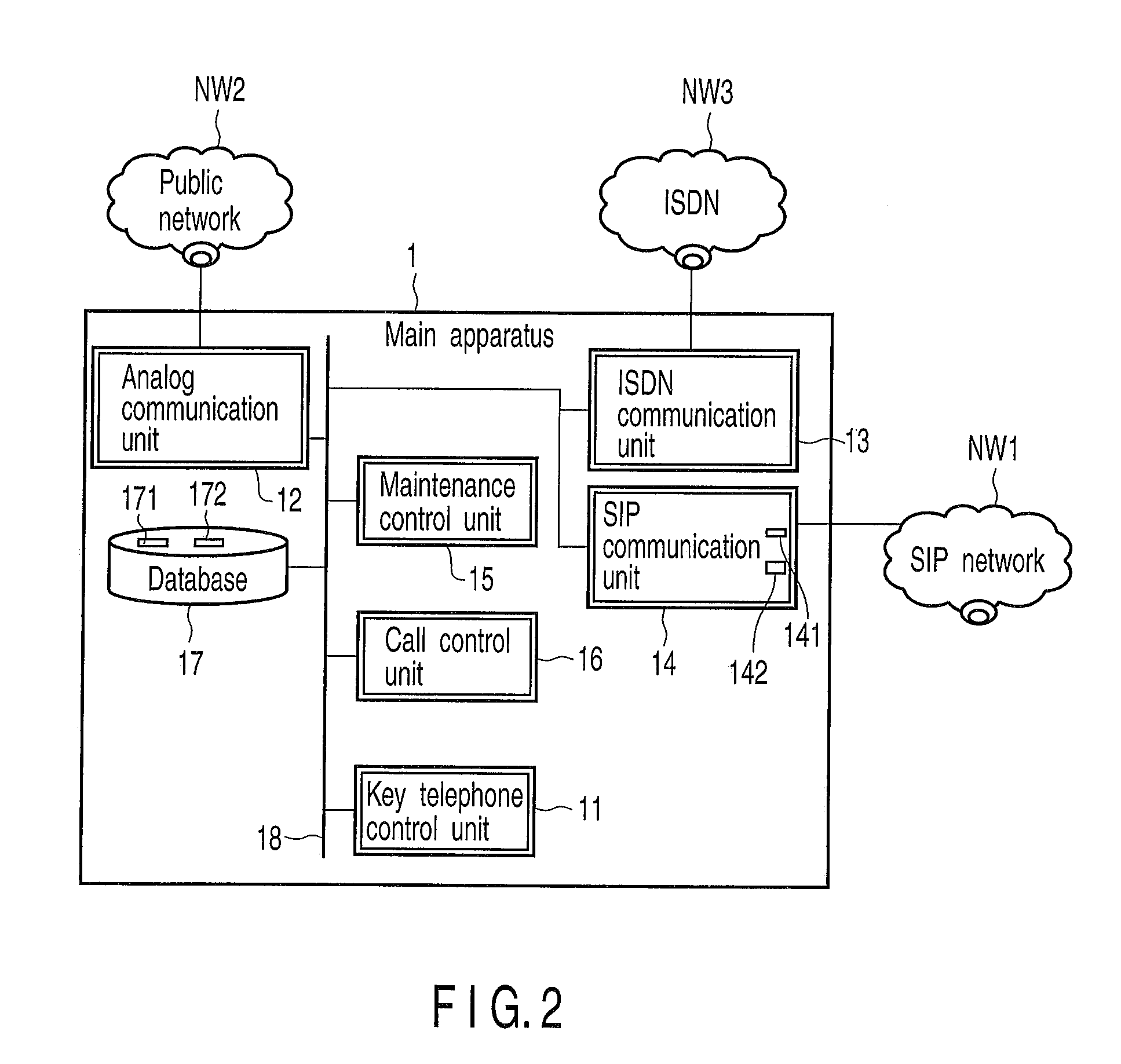 Interface apparatus, main apparatus and control method for use in the interface apparatus