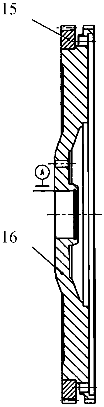 Device and method for machining flywheel assembly