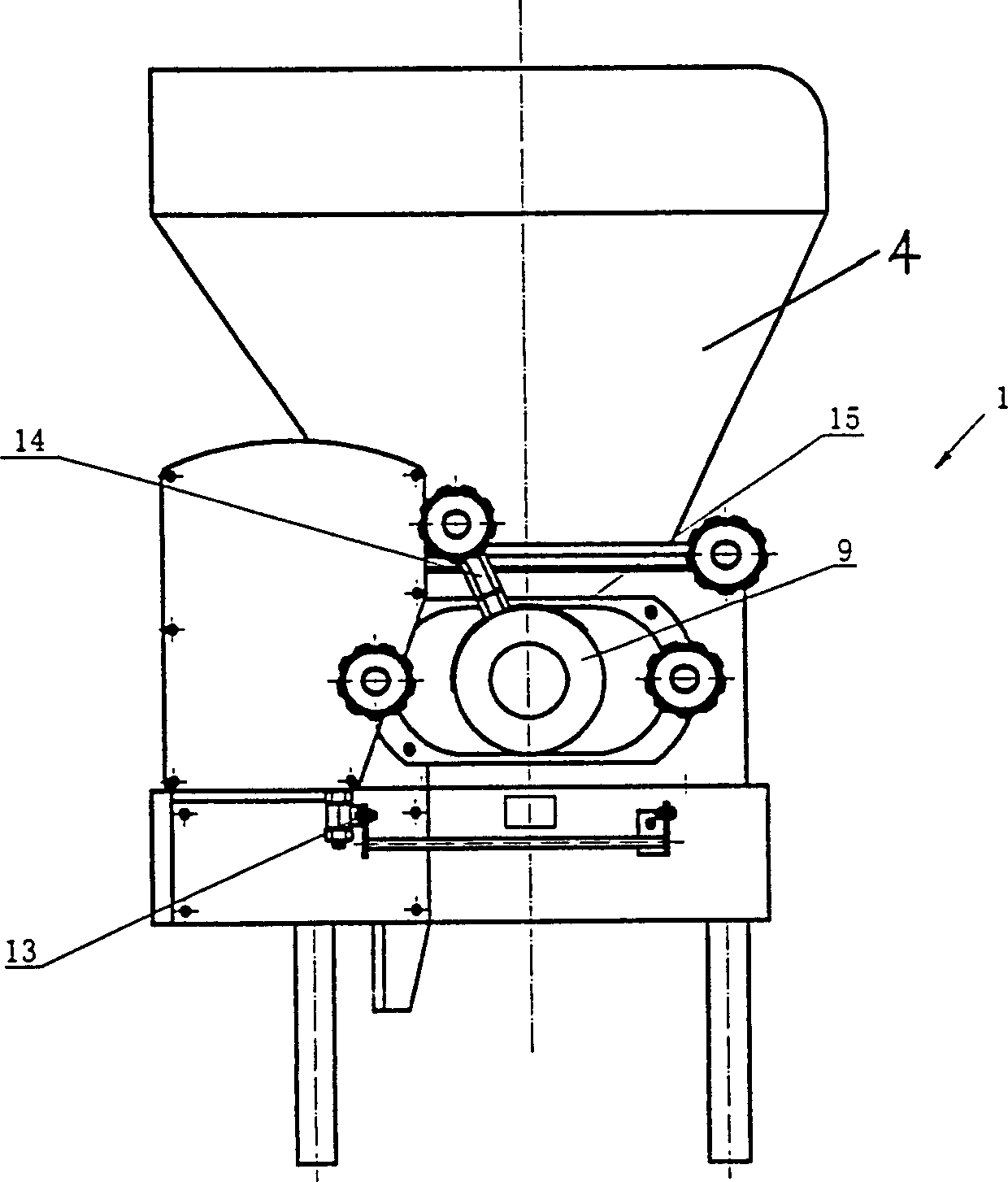 Bread cutting and forming apparatus